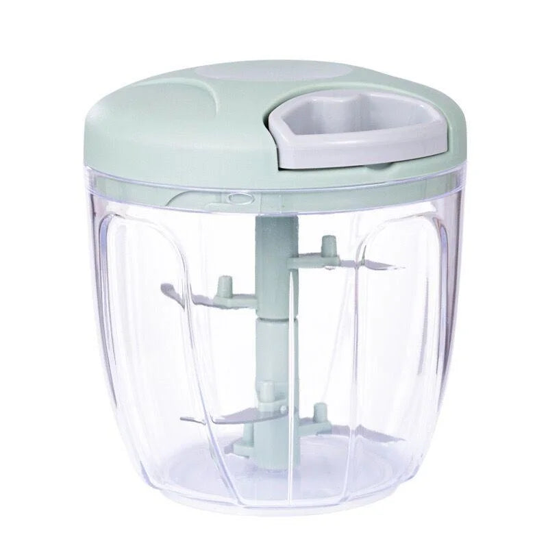Manual Garlic Chopper & Meat Mincer – Rotate Garlic Press Crusher for Kitchen