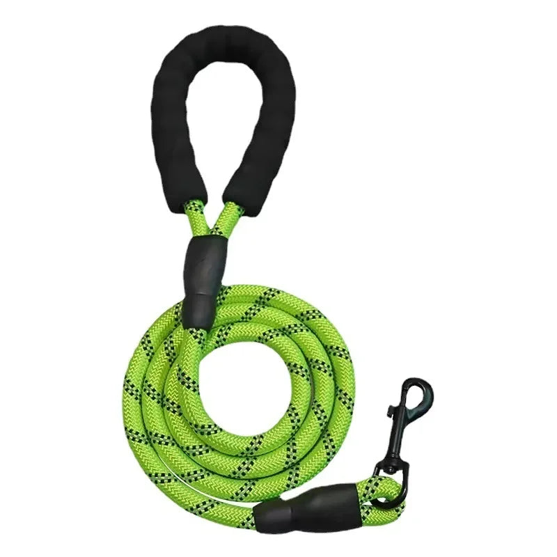 Reflective Dog Leash – Strong Nylon Pet Leash for Small, Medium & Large Dogs