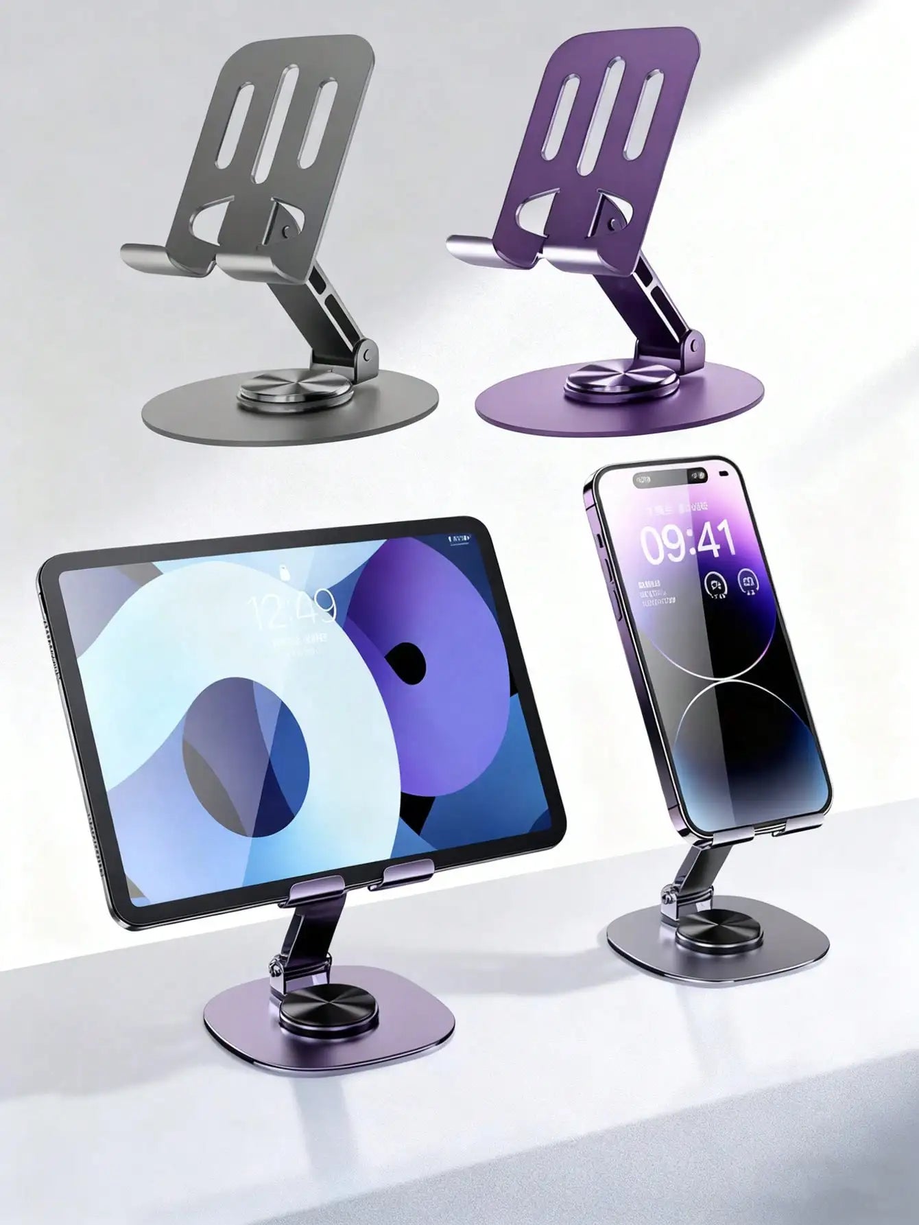 Adjustable Foldable Phone Stand – Ergonomic, Multi-Angle, Portable