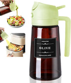 2-in-1 Glass Oil Dispenser & Sprayer | 470ml Olive Oil Bottle for Cooking, Air Fryer, BBQ & Salad