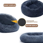 Super Soft Plush Pet Bed – Round Dog & Cat Bed (40–90cm, Warm & Calming)