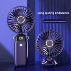 Portable Handheld Mini Fan – USB Rechargeable Desk & Neck Fan for Travel