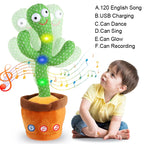 Dancing Cactus Plush Toy – 120 Songs Music Speaker with Voice Repeat