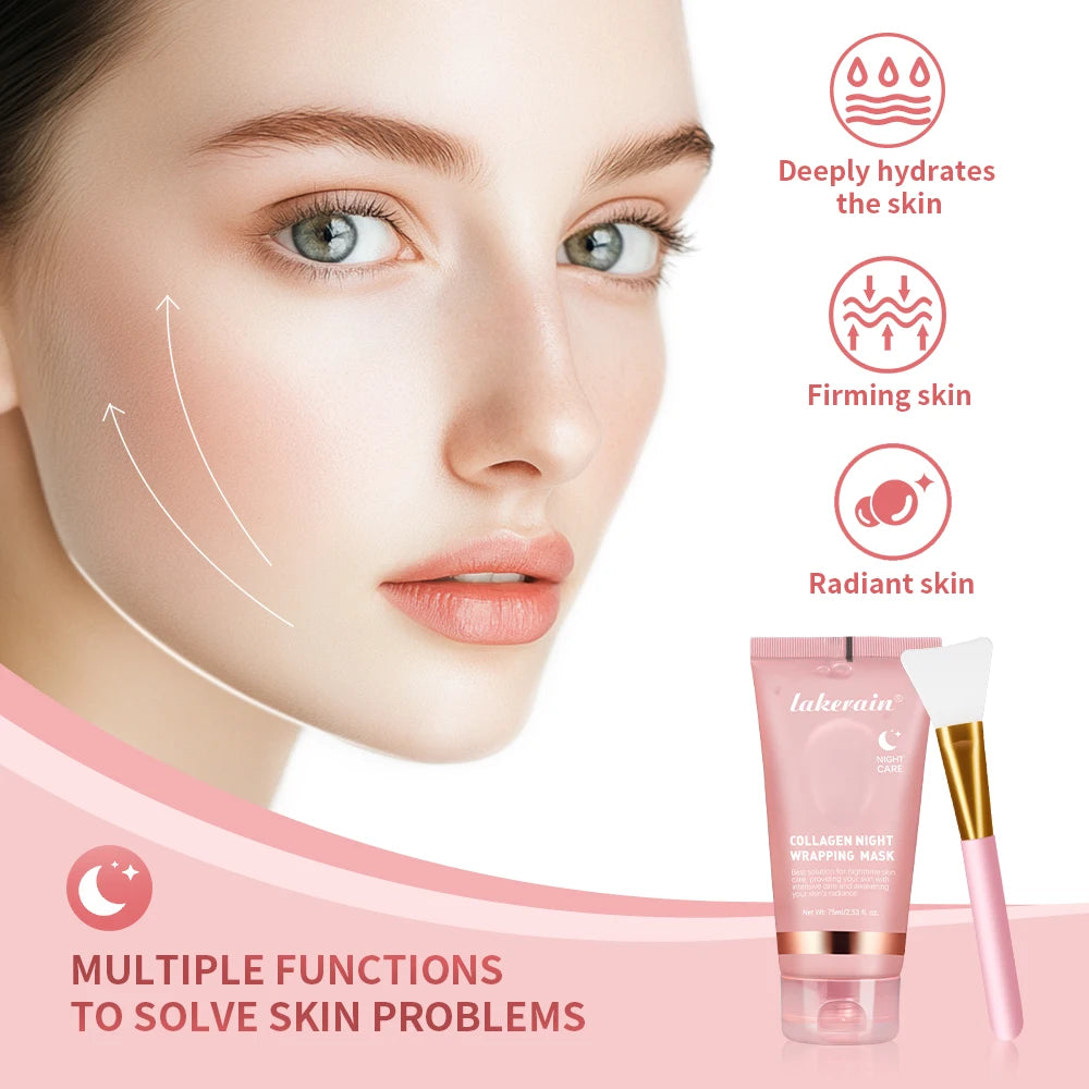 Collagen Night Peel-Off Mask – Moisturizing & Brightening Korean Face Mask