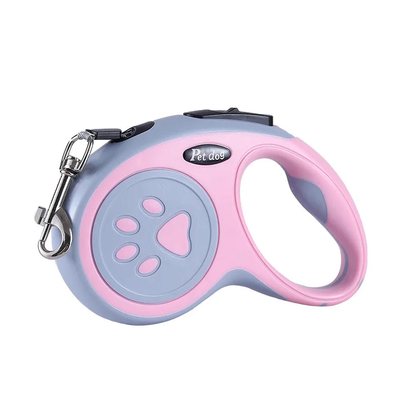 Automatic Retractable Dog & Cat Leash – Durable Nylon, 3m/5m for Small Pets
