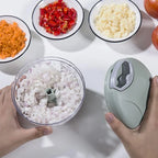 Manual Garlic Chopper & Meat Mincer – Rotate Garlic Press Crusher for Kitchen