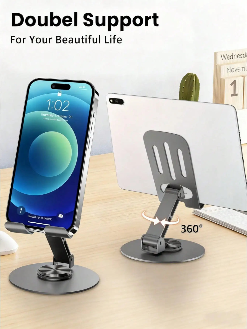 Adjustable Foldable Phone Stand – Ergonomic, Multi-Angle, Portable