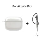 Clear Shockproof AirPods Case with Lanyard – Compatible with AirPods 1/2/3/4/Pro/Pro2