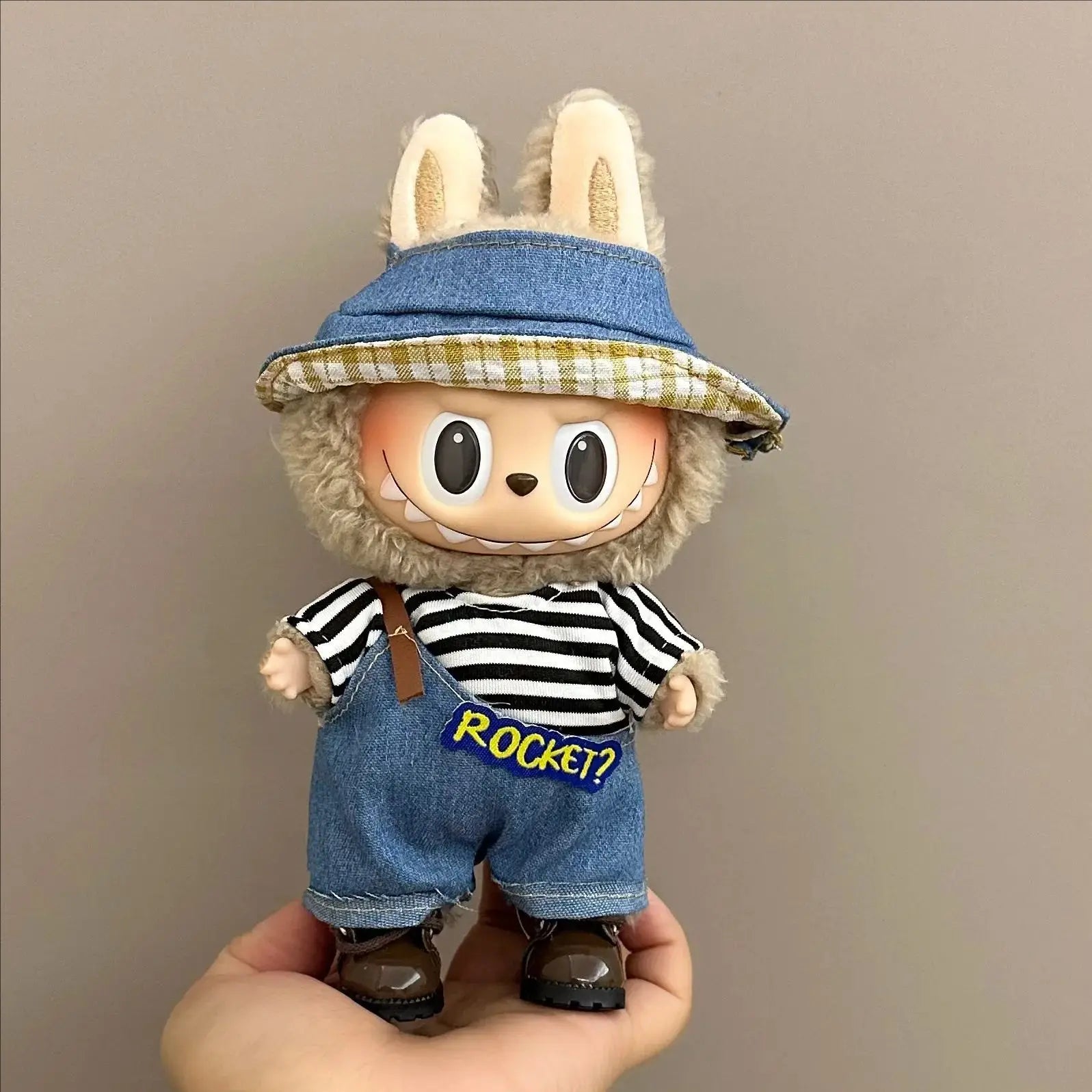 Labubu Doll Clothes – 17cm Cute Plush Doll Dress & Casual Outfit Set