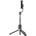 40-inch Selfie Stick & Floor Tripod – 360° Rotation, Wireless Remote, Adjustable