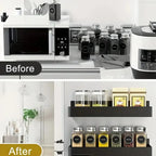 Magnetic Refrigerator Storage Rack | Punch-Free Kitchen Spice & Bathroom Organizer (2/4PCS)