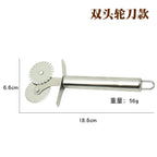 Stainless Steel Pizza Cutter Wheel – Manual Slicer for Pizza, Cake, Mooncake & Waffles