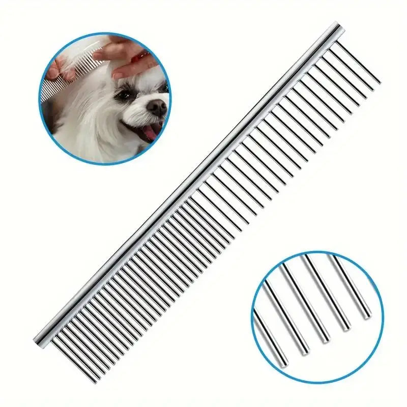 Pet Grooming Scissors – 4-Piece Stainless Steel Shears with Round Safety Head