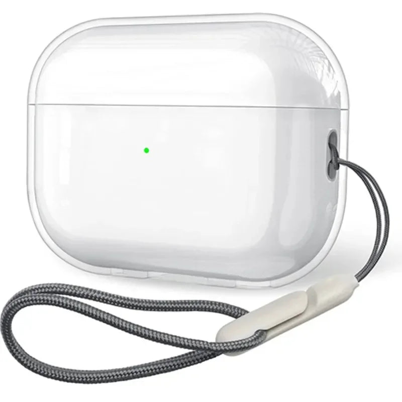 Clear Shockproof AirPods Case with Lanyard – Compatible with AirPods 1/2/3/4/Pro/Pro2