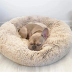 Super Soft Plush Pet Bed – Round Dog & Cat Bed (40–90cm, Warm & Calming)