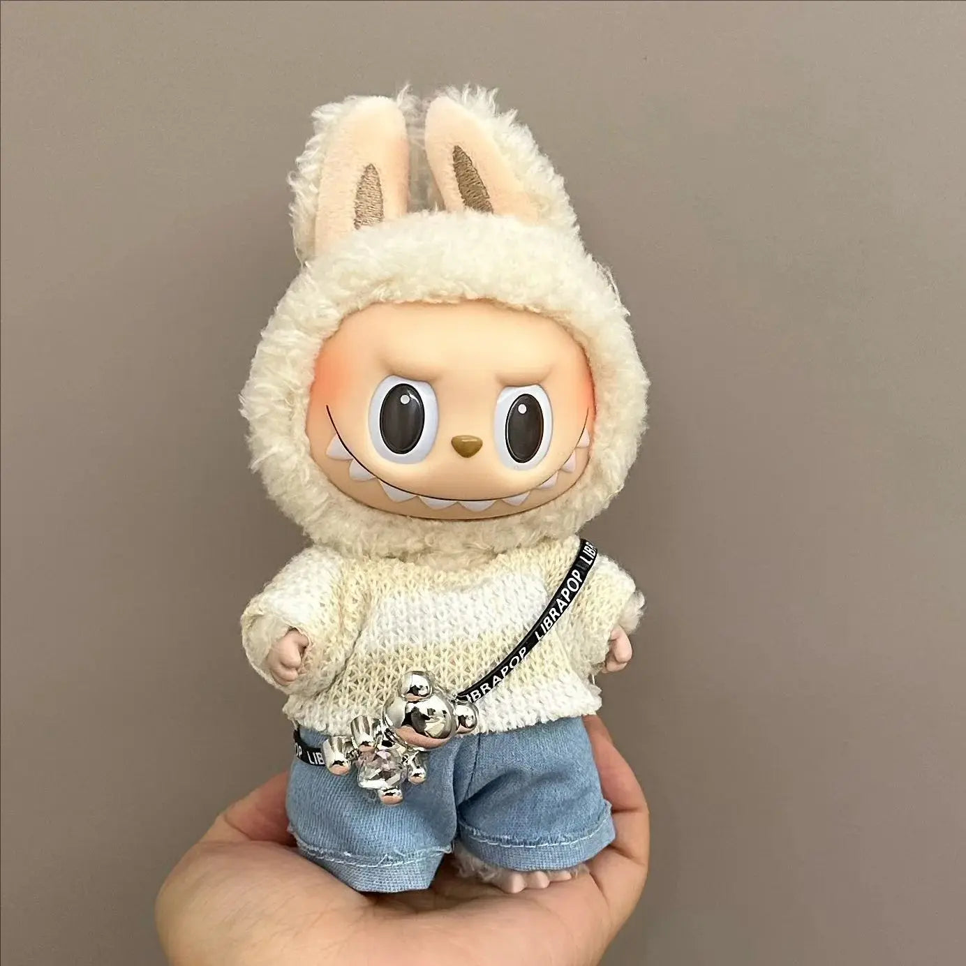 Labubu Doll Clothes – 17cm Cute Plush Doll Dress & Casual Outfit Set