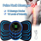 EMS Mini Electric Muscle Massager – Neck & Body Pain Relief, 8 Modes
